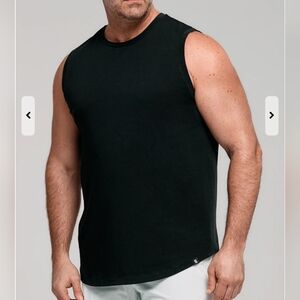 8XLT - Classic Black Sleeveless Tank Top for Men